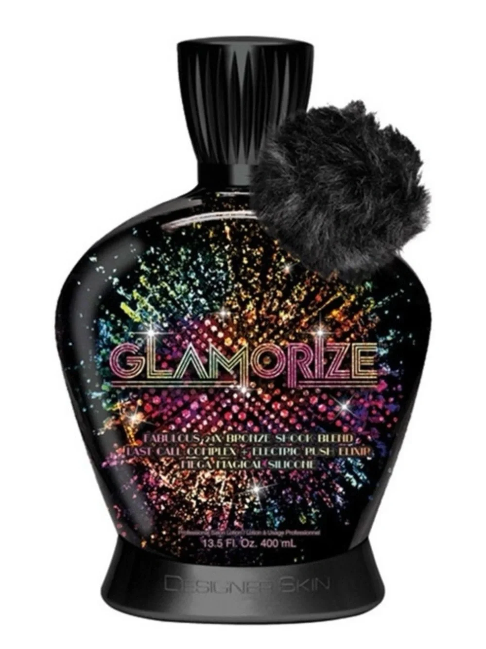 Designer Skin Glamorize Indoor Tanning Lotion Bronzer 13.5 fl oz Black Body